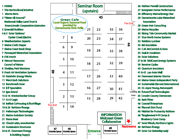 2009 Expo Floorplan